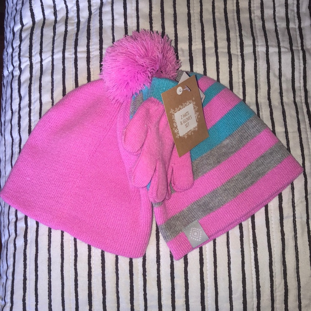 Hats and gloves.